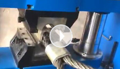 “辰力”300噸壓套機，壓制30毫米鋼絲繩輕松一次成型